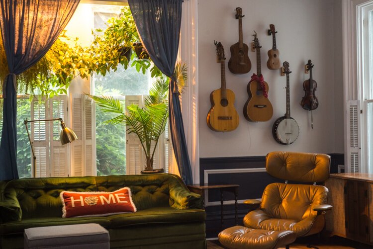 As lovers of old things, including musical instruments, the Dannisons are thrilled restore and live in a historic home.