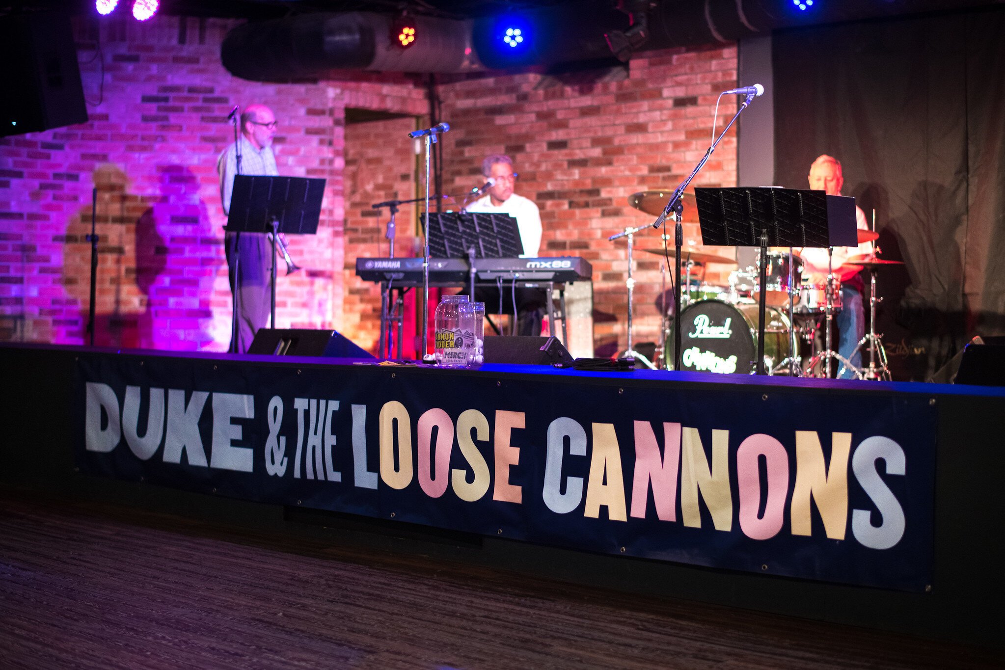 Duke and the Loose Cannon bring it on at the Geezer Happy Hour.