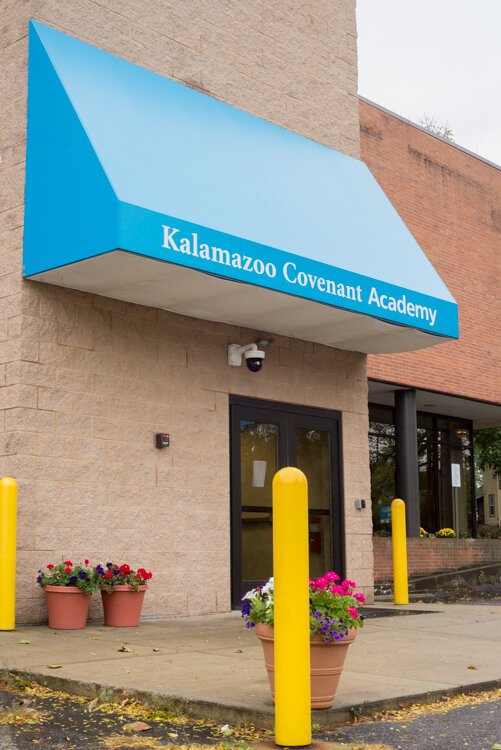 Kalamazoo Covenant Academy opened its doors in 2017 at the old PNC building at 400 Crosstown Parkway.