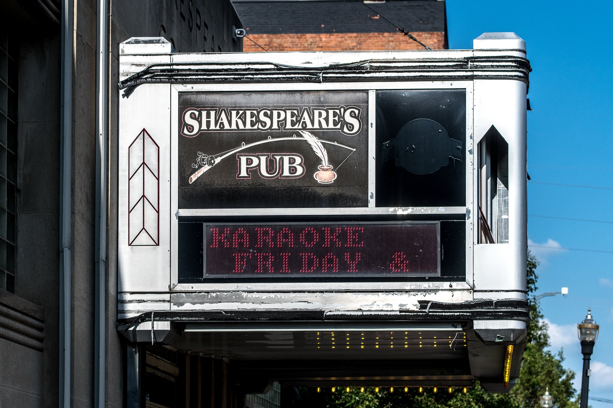 Geezer Happy Hour takes place at Shakespeare's Pub. Check calendar for details. The next GHH is Monday, July 14.