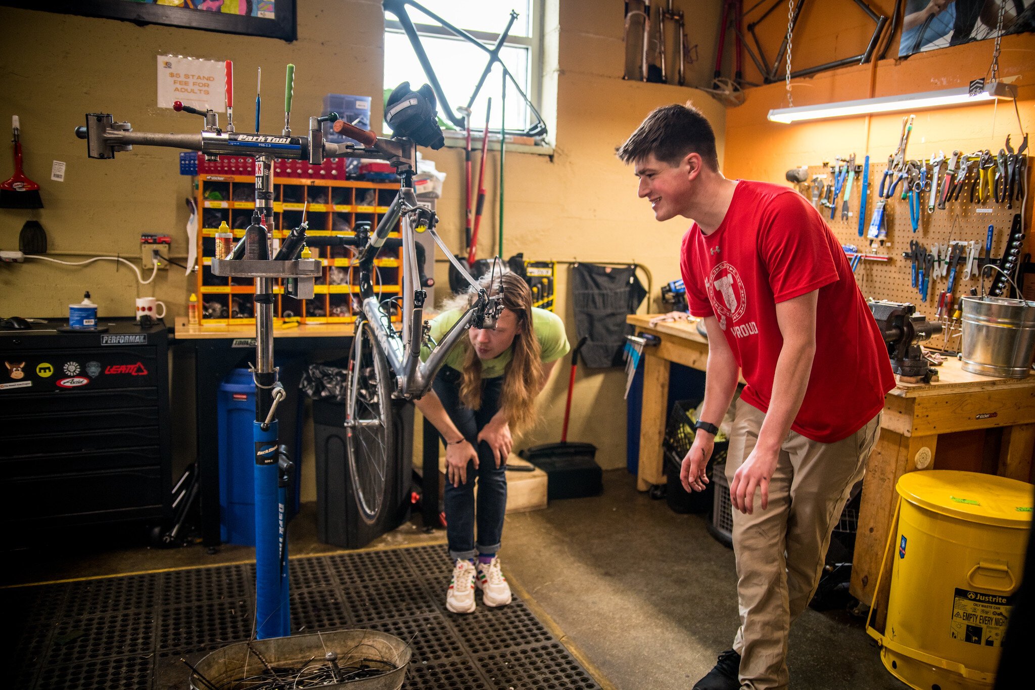 Open Roads offers many youth bicycle programs and help with repairs.