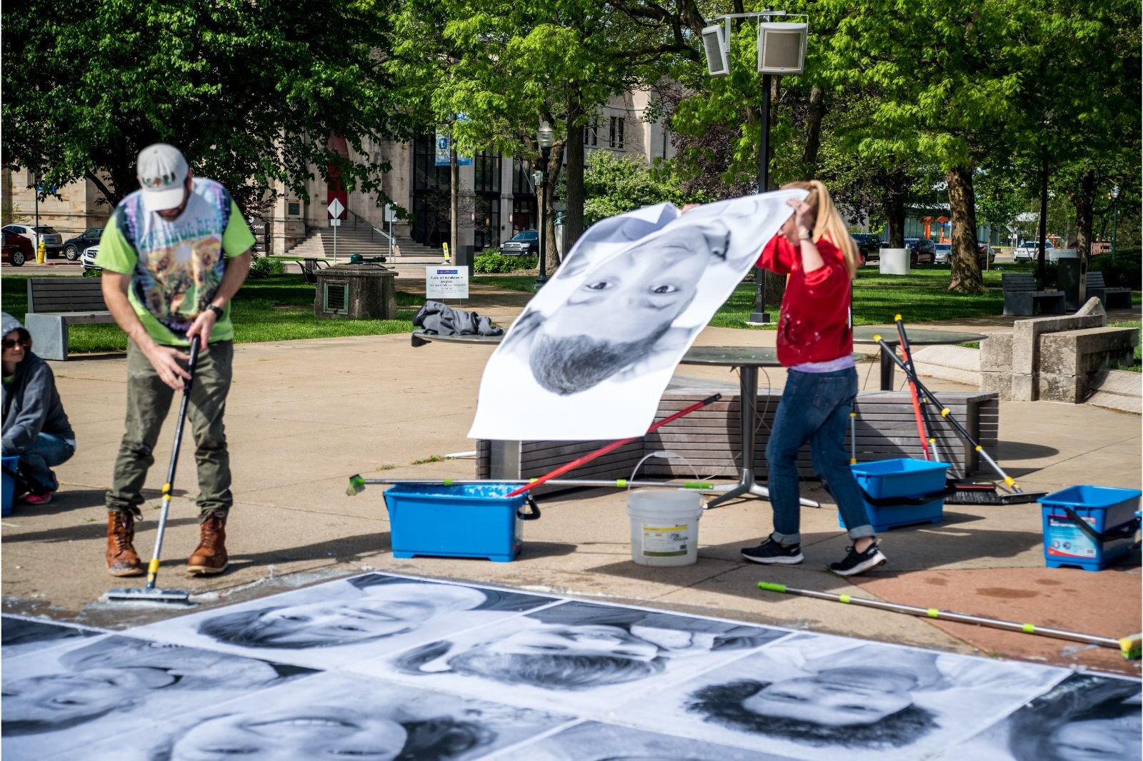 Families will gather on the opening day of the exhibition to enjoy the art, along with music, food, chalk drawing, henna tattoos and other activities, which run 4-6:30 p.m. Friday, May 19. The event is open to the public. 