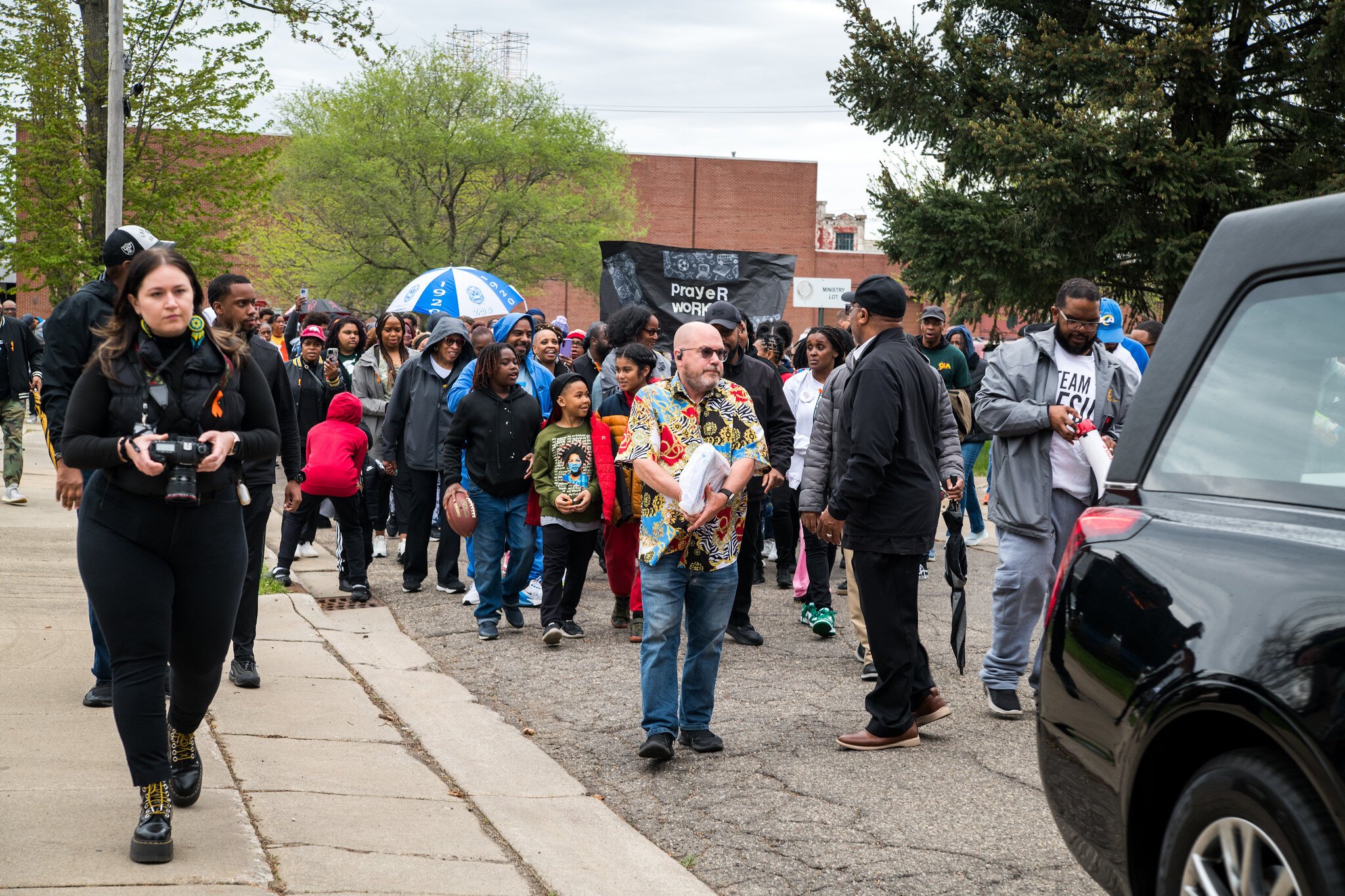 Over 200 people showed up for the Dominion Walk to end gun violence on April 30, 2025.