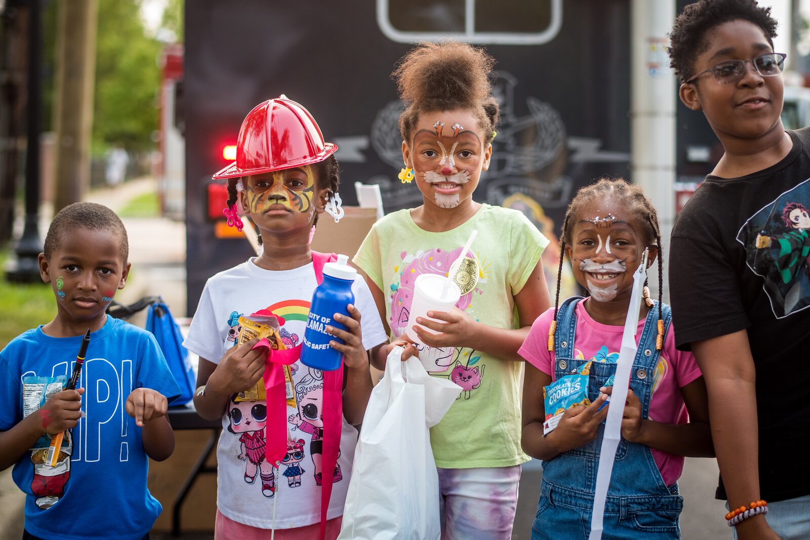 On National Night Out in the Northside:  "I love this one. I was surprised the kids stopped and did that for me because you know they tend to be a little huffy. They were having a good time."