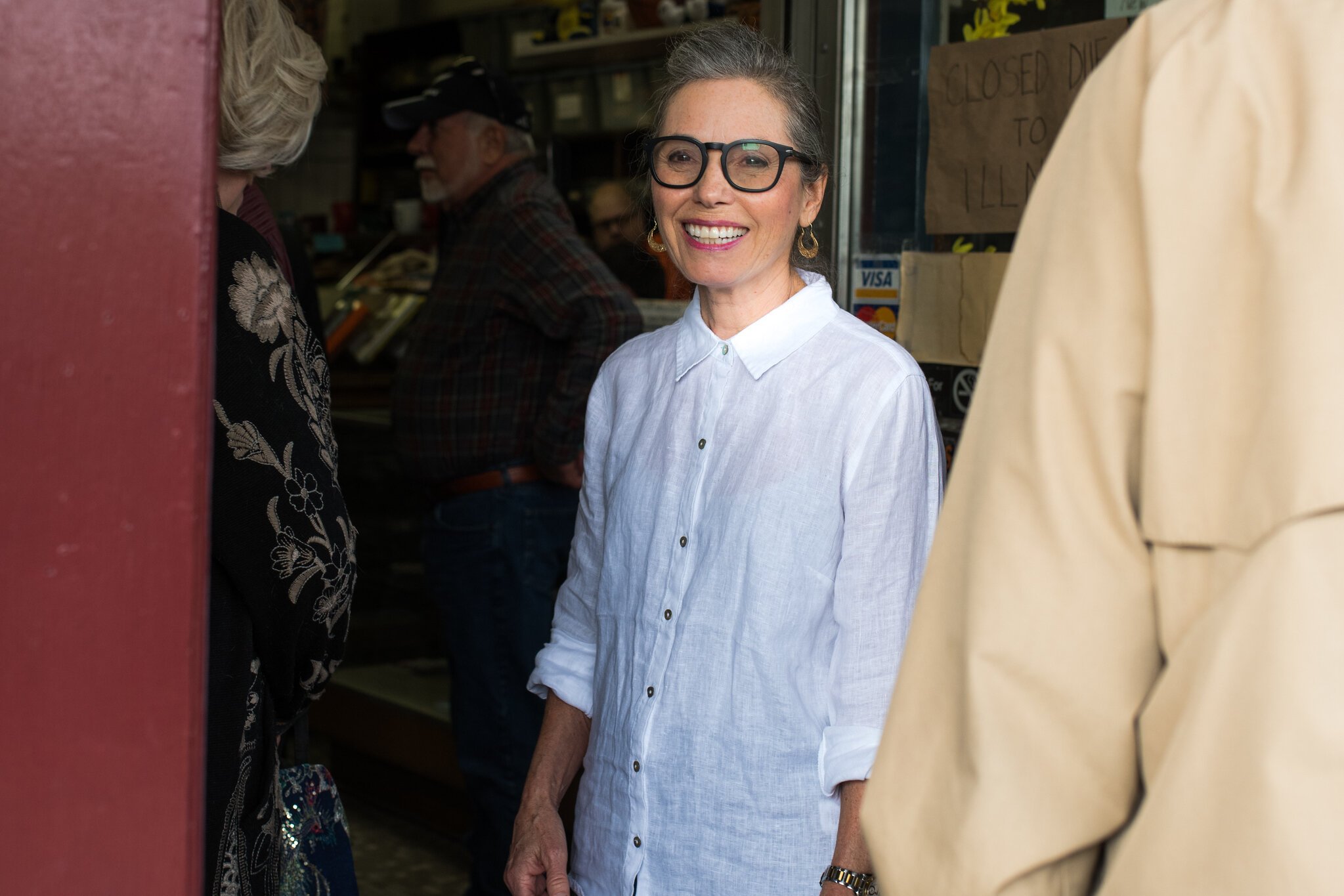 Patti McNulty, owner of Trim next door to Michigan News Agency