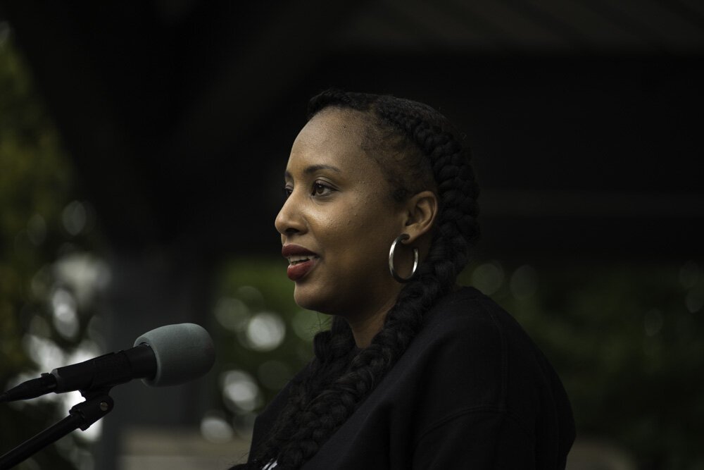 Shardae Chambers, one of the organizers of the 2024 Women's March