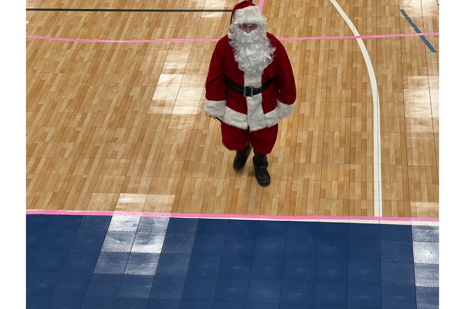 Santa made an appearance at the pre Halloween costumed bout.