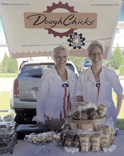 Denise and Kara Steely at the farmers market