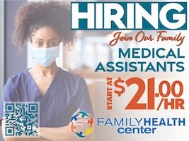 Family Health Center’s promises jobs that start at $21 an hour or more.