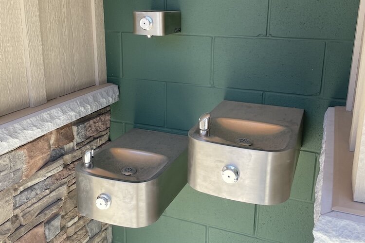 New drinking fountains at Ott Biological Preserve