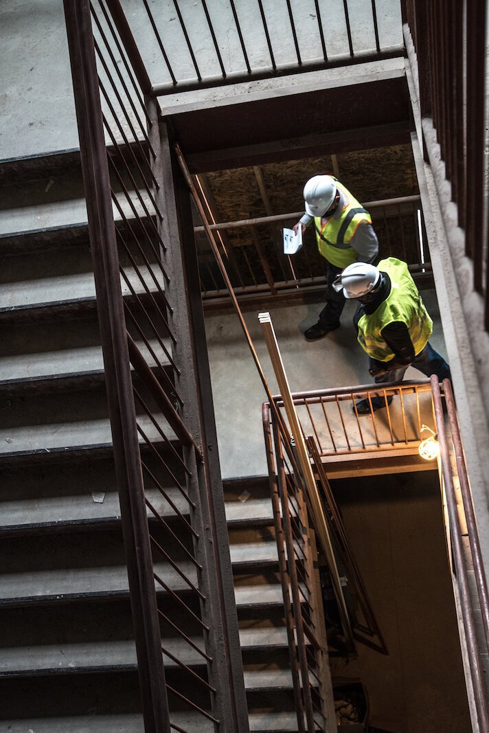 A look from above as construction wraps up at The Creamery.