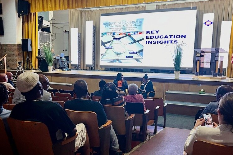 Participants at the West Michigan African American Tech Readiness Collaborative