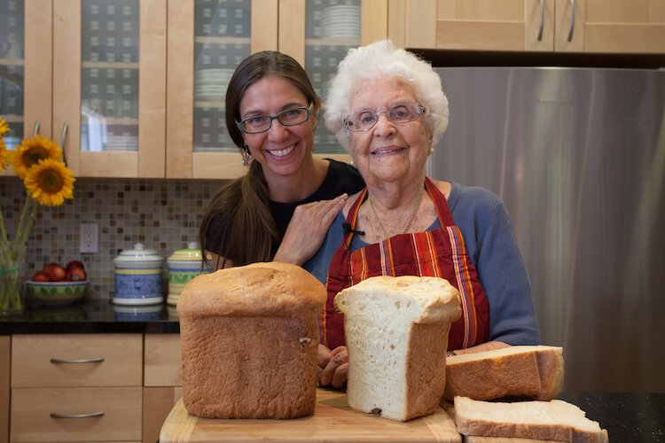 Filmmaker Sky Bergman and her grandmother Evelyn Ricciuti,