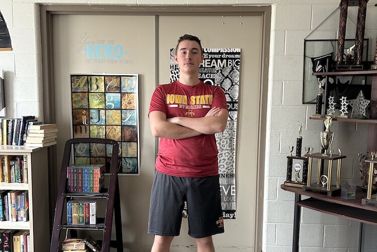Grant D'Lamater, member of the Olivet High School after-school forensics team.
