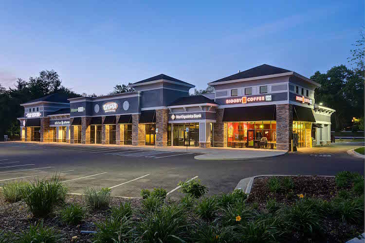 The Greenspire Shoppes on Centre Avenue.