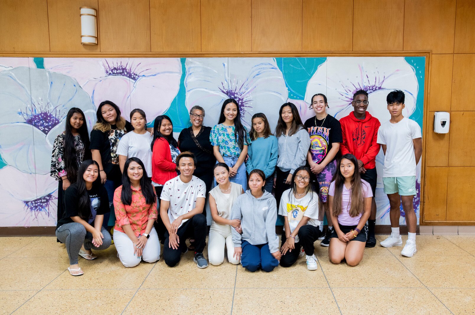 Youth participating in programming at the Burma Center in Battle Creek.