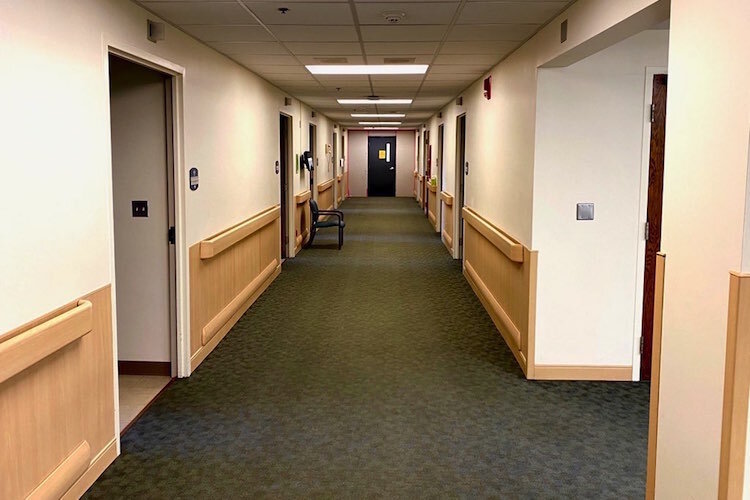 Seen here are some of the nine rooms that are part of the new isolation and treatment unit inside the Heritage Community of Kalamazoo.