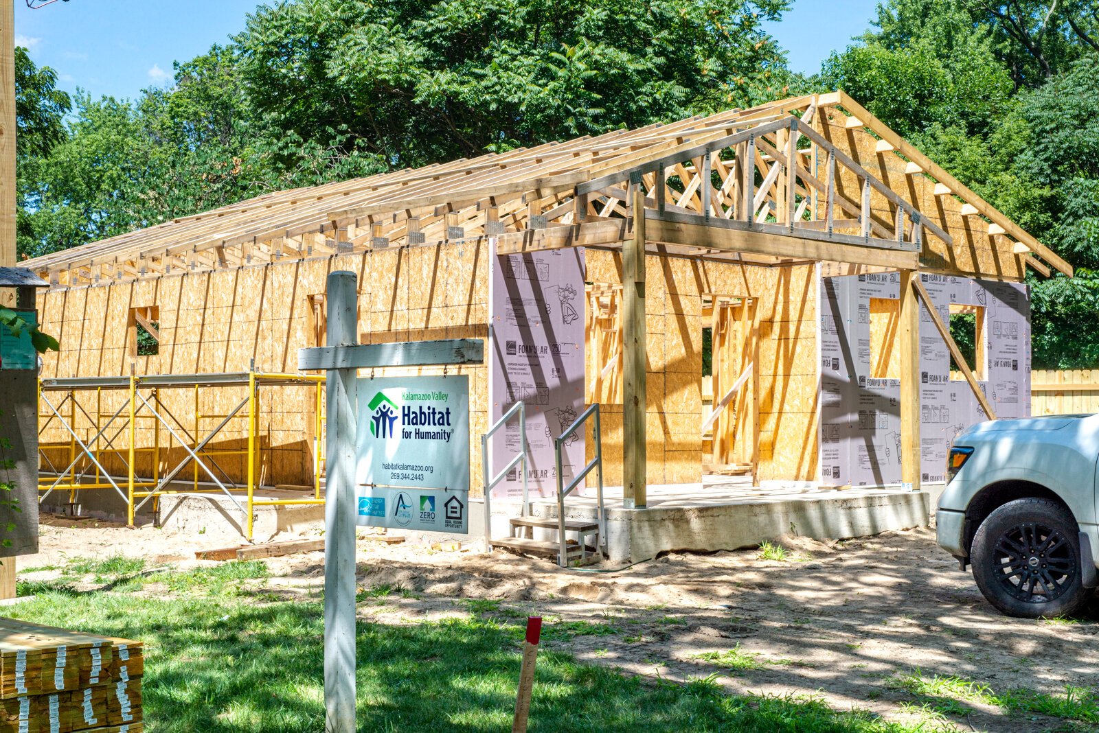 Construction underway at 625 Gayle in Kalamazoo's Eastside neighborhood. 