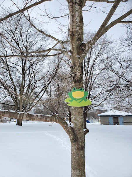 One of 30 items that have been hidden in 15 public parks throughout the City of Kalamazoo as part of a Parks and Recreation scavenger hunt.