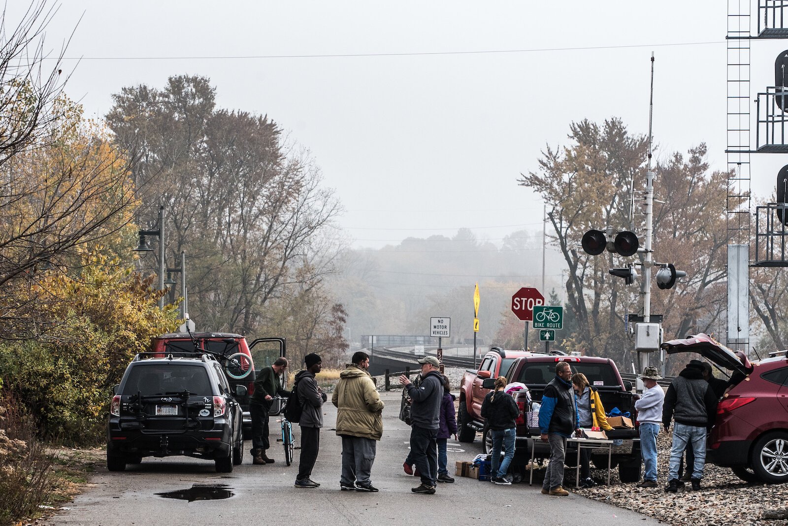 To study feasibility and to provide care, WMed is launching a pilot program to provide telehealth care to local children with no access to clinics or needed specialists. Street Med providers are seen here helping adults in November 2022.