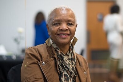 Wendy Fields, president of the Metropolitan Kalamazoo Branch of NAACP, is shown at NACD’s March 1, 2024 open house.