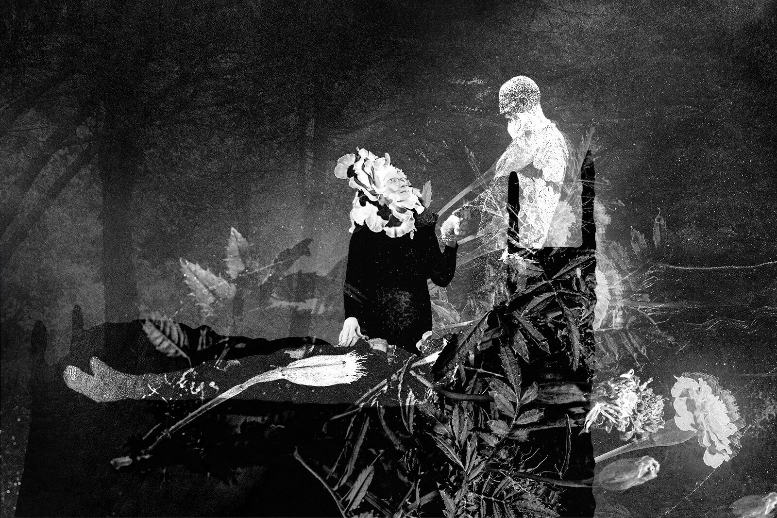 Creatively illustrating the work of the death doula.