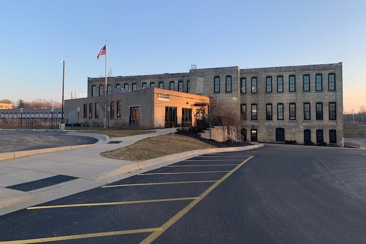 The Kalamazoo County Health and Community Services building, seen looking south from Reed Street, is adjacent to the possible location for the Kzoo POD Community.