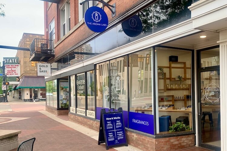 Kalamazoo's inaugural The Aroma Labs is located at 352 S. Kalamazoo Mall .