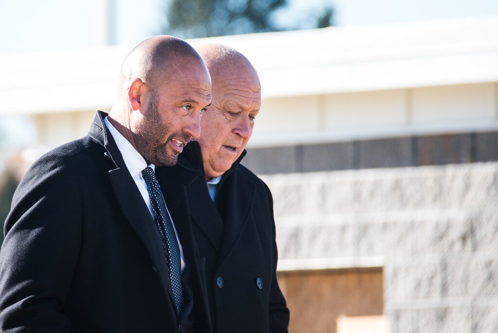 The Cal Ripken Sr. Foundation provided resources to help make new ball fields a reality at Kalamazoo Central High School. The foundation is named for the father of baseball great Cal Ripken Jr., shown above at right