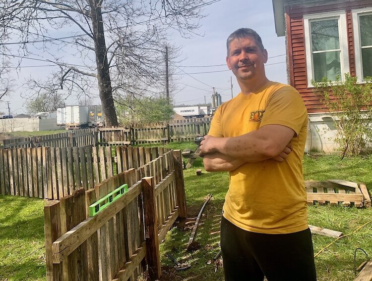 Michael Olewinski, a resident of Schuster Avenue in Kalamazoo, says the Kazoo POD Community will help homeless people rebound.