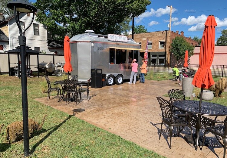 A patch of previously unused and once-blighted land on the northwest corner of North and Burdick Streets has become home to Bone Yard Cafe.