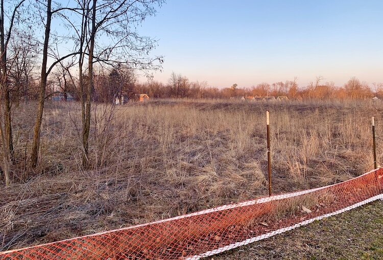 Part of this section of the former Portage Paper Co. site, looking south from Reed Street, is being considered as a potential site for the Kzoo POD Community.