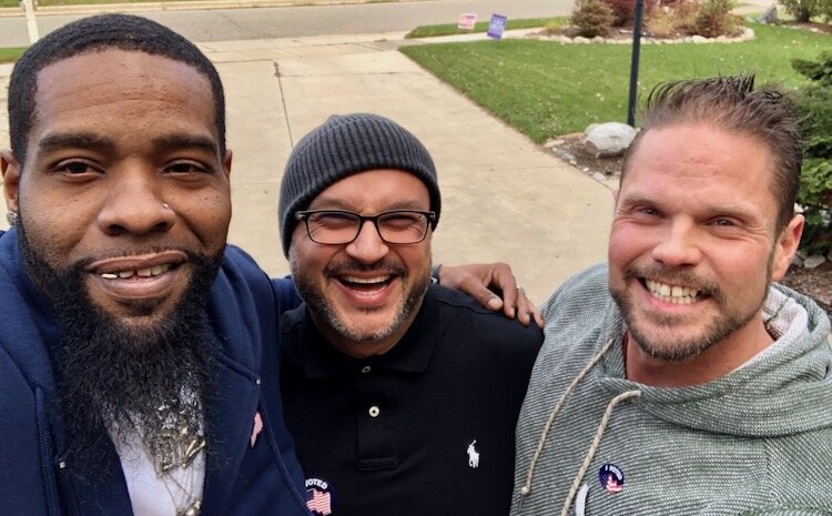 Speak It Forward’s Ed Genesis, Gabriel Giron, and Kirk Latimer have been instrumental in helping people share their experiences through storytelling, rap, and poetry.