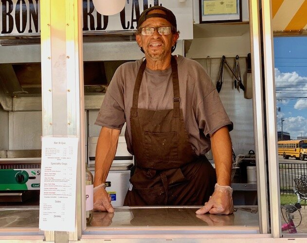 Ricky Thrash is a former City of Kalamazoo employee who is using years of cooking skills to operate BoneYard Cafe with his wife, son and daughter.