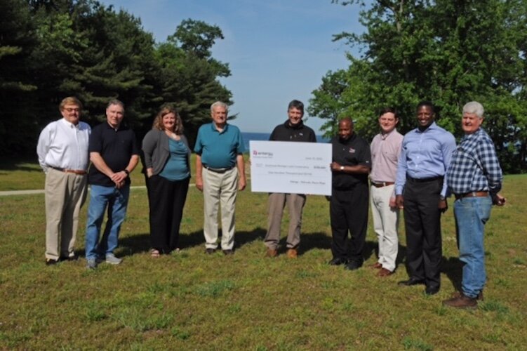 SWMLC Receives “Giant Check” from Entergy-Palisades.