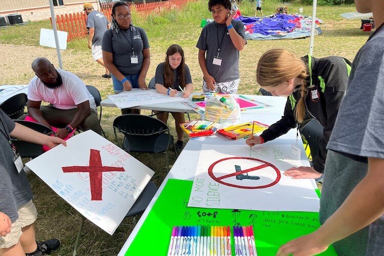 Young people ages 11-16 are shown participating in events during last summer’s Urban Alliance’s Life Camp.