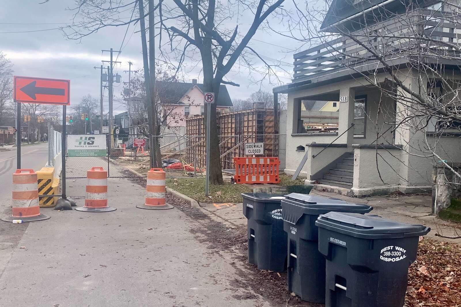 A parking lot in the 500 block of South Rose Street into a 64-unit senior housing facility.