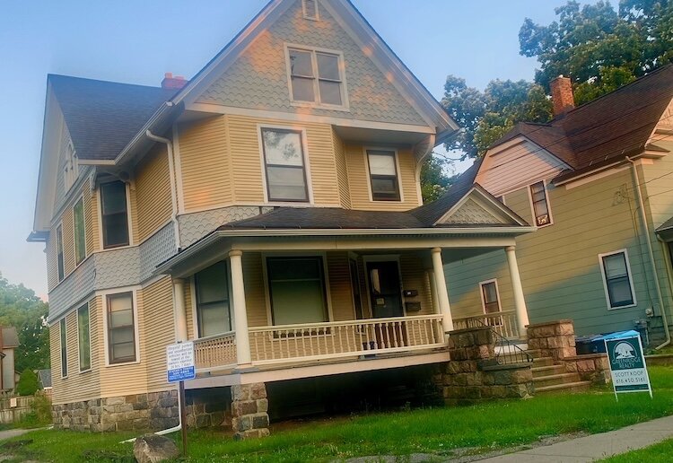 Days-on-market have become shorter for houses in Kalamazoo neighborhoods that are considered affordable. This house is located in the Vine Neighborhood.