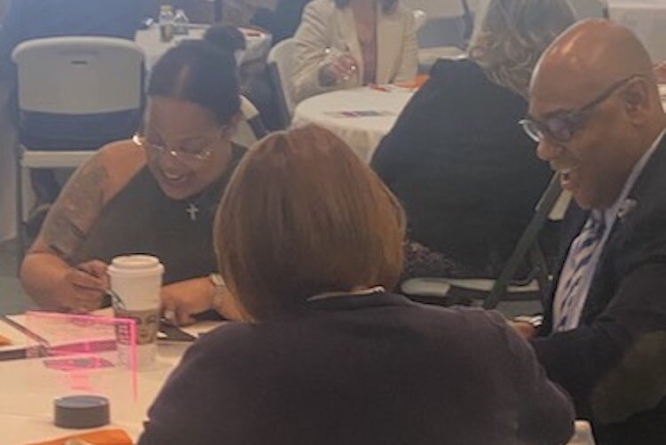 Over 30 gathered at the West Michigan African American Tech Readiness Collaboartive convening on Wednesday.