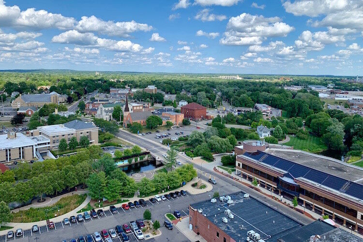 All the views from the top of The Milton show Battle Creek at its best.