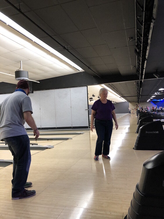 Friends With Disabilities enjoy a get together at Airway Fun Center.