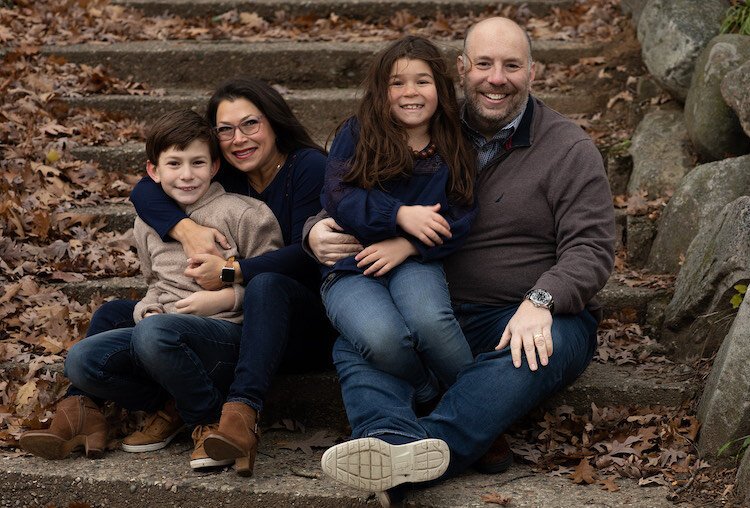 The Weiner family. Allison Weiner has worked with Sherman Lake YMCA and other mothers to implement the changes that may help make children with sensory needs, like their 9-year-old son,  have a more successful camp experience. 