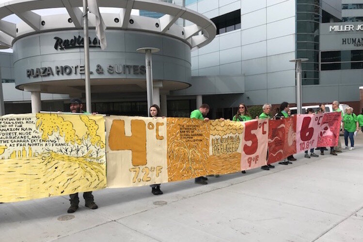 Extinction Rebellion members want all levels of government to declare a climate emergency and create policies that address the environmental impact issues.