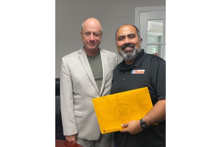 Jose Orozco (right), Co-Exec. Dir. of VOCES