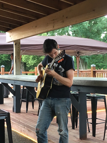 Sean Harold, guitarist and composer, is writing music during his Prairie Ronde Artist Residency.