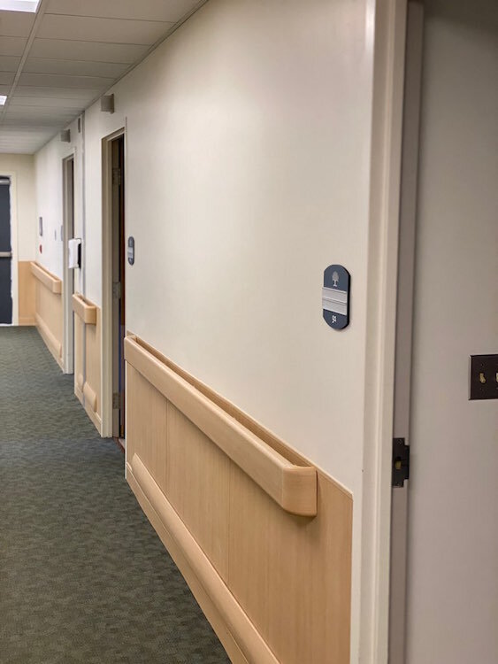 Approximately 6300 square feet of space in the rehabilitation wing of the Heritage Community of Kalamazoo has been converted into an isolation and treatment unit for residents with COVID-19.