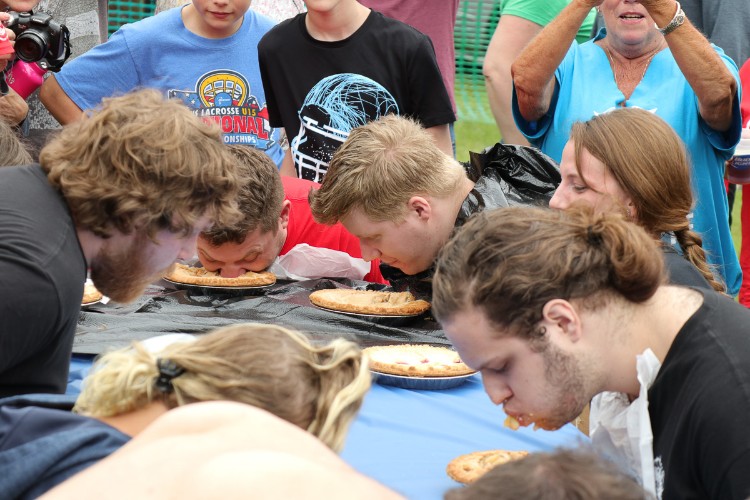 There's also pie eating fun at Leilapalooza.