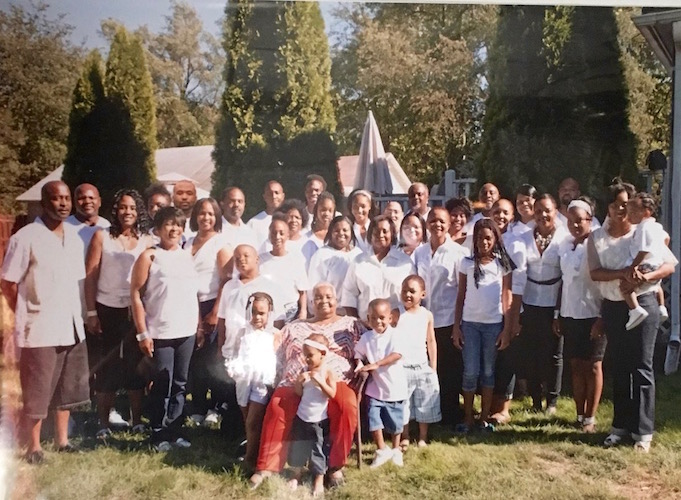 A Fields family reunion. Mattie Fields says her children, 12 grandchildren and 13 great grandchildren still live in the neighborhood.