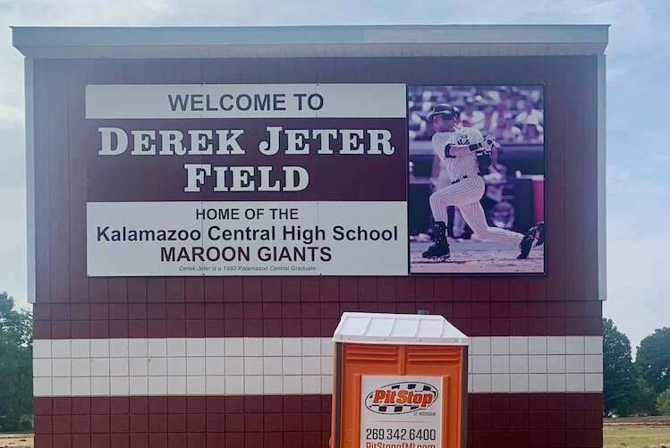 Following a 20-win season, Kalamazoo Central‘s varsity baseball team recently played its last game on the grass at Derek Jeter Field.