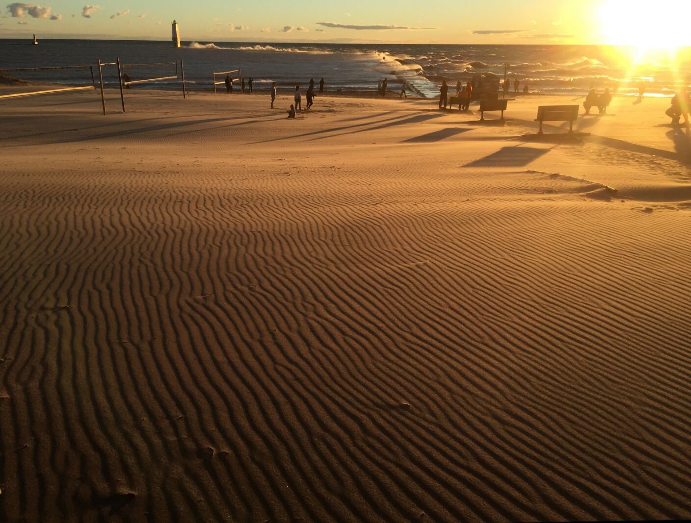 Beach at Frankfort.